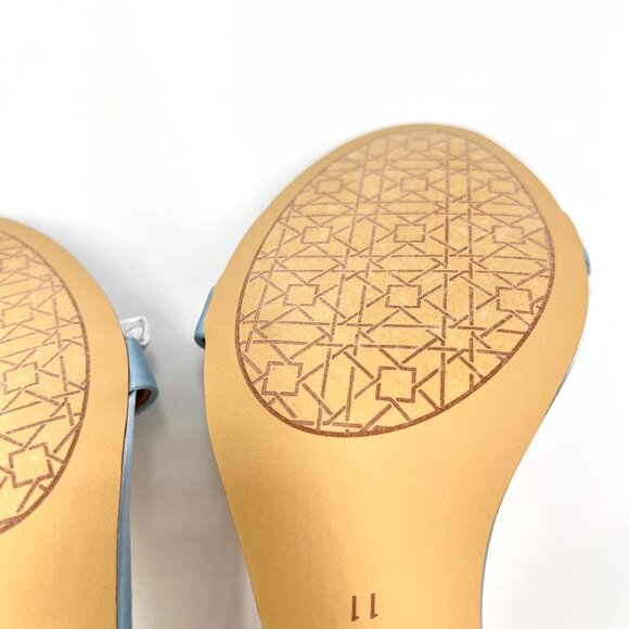 Jewel Badgley Mischka Size 11 Celine Light Blue Jeweled Dress‎ Sandals Heels - Picture 10 of 13